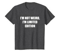 I'm Not Weird, I'm Edizione Limitata Maglietta, Bambini, Grigio Scuro, 12 Anni