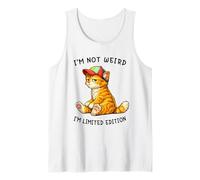 I'm Not Weird I'm Limited Edition Funny Orange Cat Meme Canotta