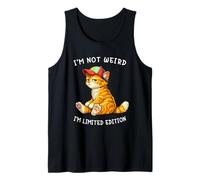 I'm Not Weird I'm Limited Edition Funny Orange Cat Meme Canotta