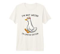 I'm Not Weird I'm Limited Edition Funny Silly Goose Meme Maglietta Premium