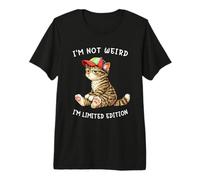I'm Not Weird I'm Limited Edition Funny Tabby Cat Meme Maglietta Premium