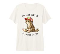 I'm Not Weird I'm Limited Edition Funny Tabby Cat Meme Maglietta Premium