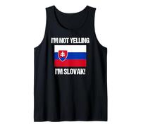 I'm Not Yelling Bandiera Slovacca Slovacchia Canotta