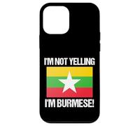 I'm Not Yelling Birmano Bandiera del paese Birmania Custodia per iPhone 12 mini