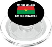 I'm Not Yelling Burkinabe Bandiera del Burkina Faso PopSockets PopGrip per MagSafe
