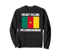 I'm Not Yelling Camerunese Bandiera del Paese Camerun Felpa