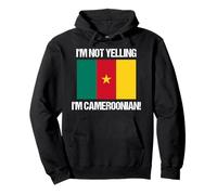 I'm Not Yelling Camerunese Bandiera del Paese Camerun Felpa con Cappuccio