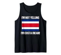 I'm Not Yelling Costa Rica Bandiera Rica Canotta
