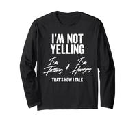 I'm Not Yelling, I'm Fasting & I'm Hangry - That's How I Maglia a Manica