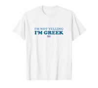 I'm Not Yelling I'm Greek Funny Humor Greece Pride Design Maglietta