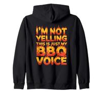 I'm Not Yelling This IS Just My BBQ Voice Felpa con Cappuccio