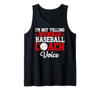 I'm Not Yelling This Is My Baseball Coach Voce Divertente Canotta