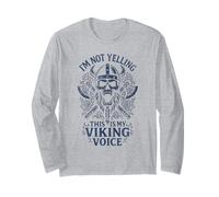 Im Not Yelling This Is My Viking Voice North Myth Vikings Maglia a Manica