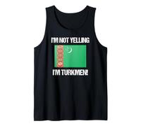 I'm Not Yelling Turkmenistan Bandiera Paese Turkmenistan Canotta