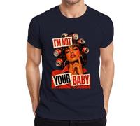 I'm Not Your Baby Rockabilly Pin-up Statement - Maglietta da uomo, blu navy