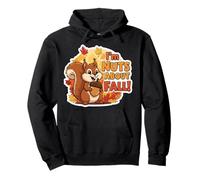 I'm Nuts About Fall Lover Cute Scoiattolo Autunno Bambini Foglie Felpa con Cappuccio