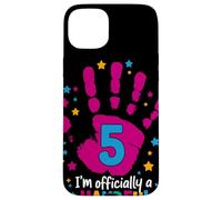 I'm Officially A Handful Mano Rosa 5 Compleanno Bambini Custodia per iPhone 15 Plus
