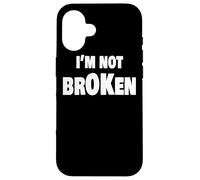 I'm Ok Broken Grief Keepsake Invisible Illness I'm Not Ok Custodia per iPhone 16