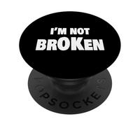 I'm Ok Broken Grief Keepsake Invisible Illness I'm Not Ok PopSockets PopGrip Adesivo