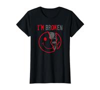 I'm Ok I'm Broken Invisible Illness I Am Ok Broken Maglietta, Donna, Nero, L
