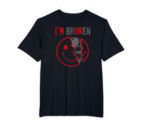 I'm Ok I'm Broken Invisible Illness I Am Ok Broken Maglietta, Uomo Taglie Grandi, Nero, 5X Tall