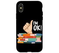 I'm Ok Reading Bibliotecario Lettore Nerd Divertente Collezionista di libri Custodia per iPhone X/XS