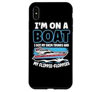 I'm On A Boat I Got My Swim Tronks And My Flippie-Floppies Custodia per iPhone XS Max