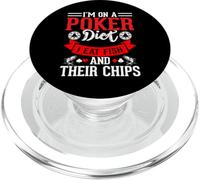 I'm On A Poker Diet I Eat Fish And Their Chips PopSockets PopGrip per MagSafe