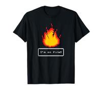 I'm On Fire Icon Retro Text Gaming Maglietta
