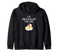 I'm Only Here for The Cake Funny Bakery Meme Costume Cakes Felpa con Cappuccio