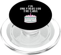 I'm only here for the cake funny pink meme wedding cakes PopSockets PopGrip per MagSafe