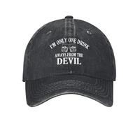 I'm Only One Drink Aways from The Devil Donna Uomo Cappello da Cowboy Anti-Sole Trucker cap Moda Golf Hat per Sport All'Aperto Pesca