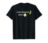 I'm out Here with My Pickle And My Ball Playing The Game Maglietta