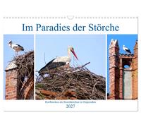 Im Paradies der Störche - Dorfkirchen als Storchkirchen in Ostpreußen (Wandkalen