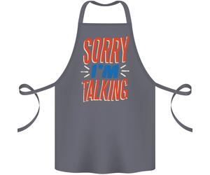 I'M Parlando Divertente Sarcasm Sarcastica Slogan Cotone Grembiule 100% Organic