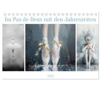 Im Pas de Deux mit der Stille (Tischkalender 2026 DIN A5 quer), CALVENDO Monatskalender: Ballett mit fantasievollen Szenerien