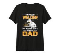 I'm Proud Welder But Nothing Beats Being Dad Welders Welding Maglietta Premium