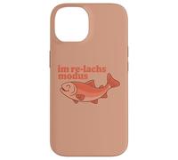 Im Re Lachs Modus Angelspruch Wortspiel Angler Fischer Angel Custodia per iPhone 14