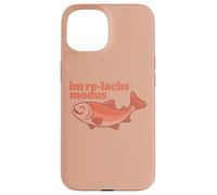 Im Re Lachs Modus Angelspruch Wortspiel Angler Fischer Angel Custodia per iPhone 15