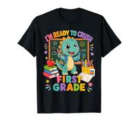 I'm Ready for 1st Grade T Rex Dinosaur Back To School Maglietta