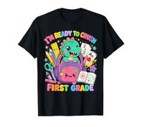 I'm Ready for 1st Grade T Rex Dinosaur Back To School Maglietta