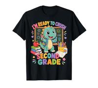 I'm Ready for 2nd Grade T Rex Dinosaur Back To School Maglietta
