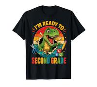 I'm Ready for 2nd Grade T Rex Dinosaur Back To School Maglietta