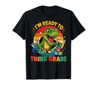I'm Ready for 3rd Grade T Rex Dinosaur Back To School Maglietta