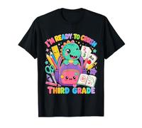 I'm Ready for 3rd Grade T Rex Dinosaur Back To School Maglietta