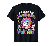 I'm Ready for Fourth Grade Unicorn Girl Back To School Maglietta