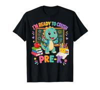 I'm Ready for Pre-K T Rex Dinosaur Back To School Maglietta