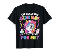 I'm Ready for Second Grade Unicorn Girl Back To School Maglietta