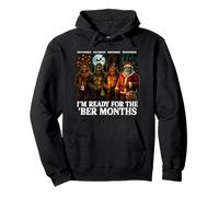 Im Ready for The BER Months Bigfoot Halloween Fall Vibes Fun Felpa con Cappuccio