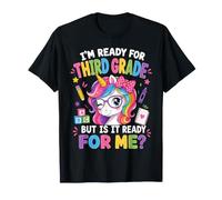 I'm Ready for Third Grade Unicorn Girl Back To School Maglietta